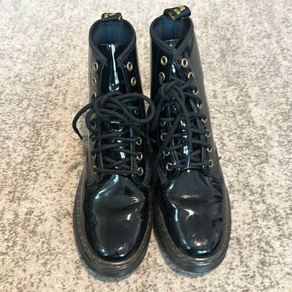 DR.MARTENS WOMENS ZAVALA COMBAT BOOT 7 - Picture 3 of 8